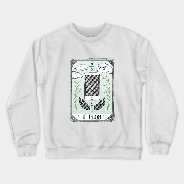 The Phone Crewneck Sweatshirt by Barlena